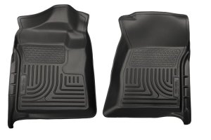 GMC Sierra 1500 Floor Liners - Front - Husky Liners - WeatherBeater - Black - `07-`13